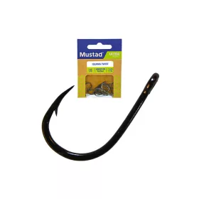 Mustad Iseama Twist 4 Eyed, Barbed Hook 12db