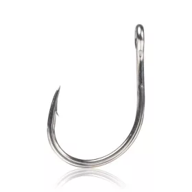   Mustad Kaiju Single Ring Titan Steel 6/0 Eyed, Barbed Hook 5pcs