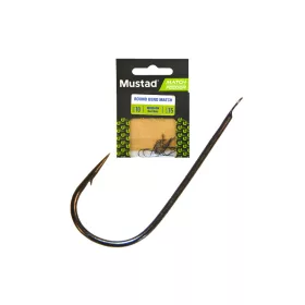   Mustad Match Feeder Round Bend Match 18 Spaded, Barbed Hook 15pcs