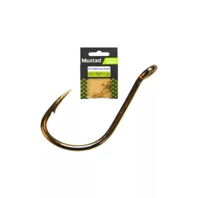   Mustad Ultra NP Out Turned Eyed Feeder 12 Eyed, Barbed Hook 15pcs