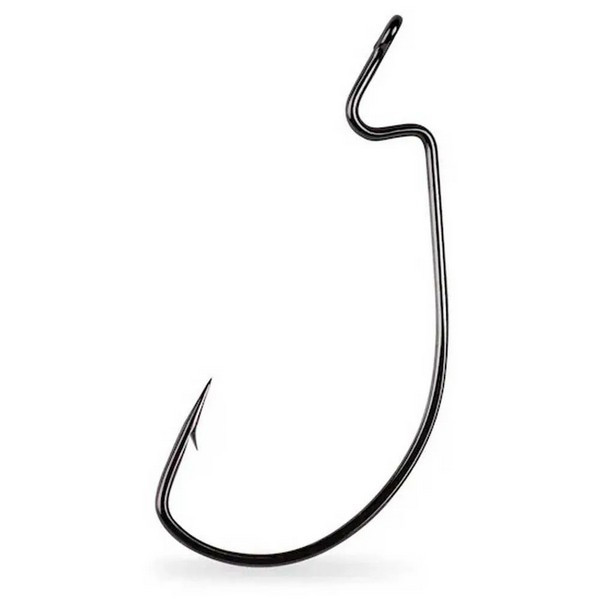 Mustad Light Wire Soft Plastic Hook 3/0 Ears, Bearded Offset Hook 7pcs