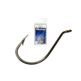   Mustad Beak Stainless Steel 4/0 Eyed, Barbed Zander Hook 5pcs