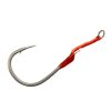 Mustad Hoodlum Speed Single 8/0 Plate Barbed Hook with Assist Rig 2pcs