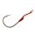 Mustad Hoodlum Speed Single 8/0 Plate Barbed Hook with Assist Rig 2pcs