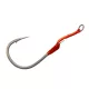Mustad Hoodlum Speed Single 10/0 Plate Barbed Hook with Assist Rig 2pcs