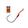 Mustad Hoodlum Speed Single 8/0 Plate Barbed Hook with Assist Rig 2pcs