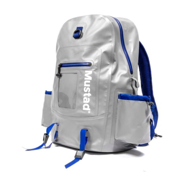 Mustad Daybreak Dry Traditional Back Pack 30l Grey-Blue Waterproof Backpack