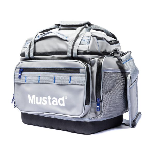 Mustad Game Time Tote Tackle Multi Grey-Blue Waterproof Bag