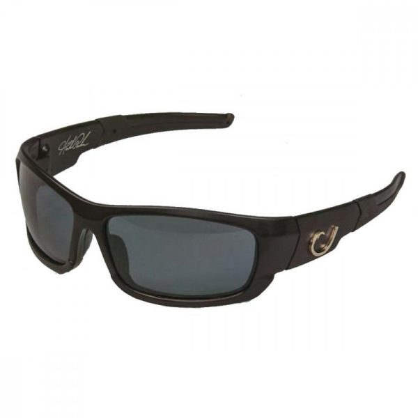Mustad HP Polarized Sunglasses - Black Frame, Smoke Lens