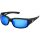 Mustad HP Polarized Sunglasses - Black Vented Frame, Smoke Lens With Blue Revo