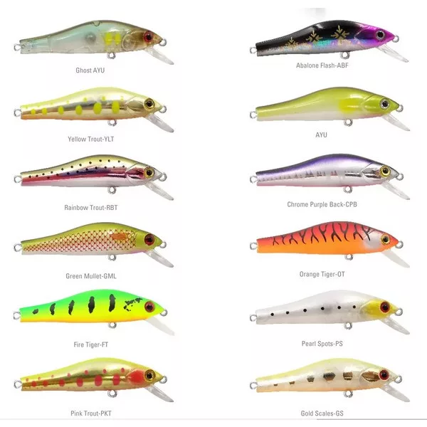 Mustad 55S Scurry Minnow Green Peacock 5.5cm 7.6gr Sinking Wobbler