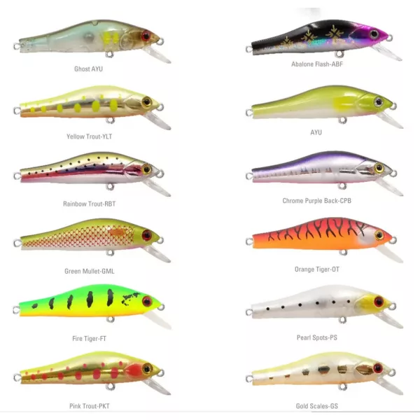 Mustad 55S Scurry Minnow Yello 5.5cm 7.6gr Sinking Wobbler