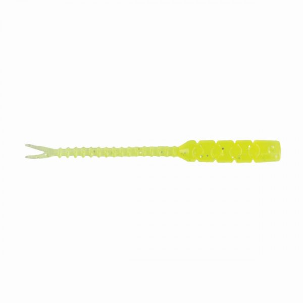 Mustad Aji Hellgramite 5,08cm Clear Chartreuse Plastic Bait 12pcs