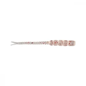   Mustad Aji Hellgramite 5,08cm UV Clear Red Glitter Plastic Bait 12pcs