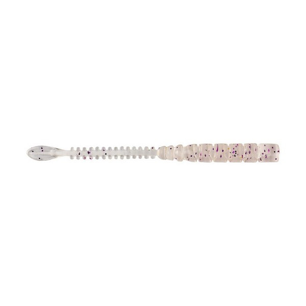 Mustad Aji Beaver Tail 6,35cm Clear Luminous Silver Glitter Plastic Bait 12pcs