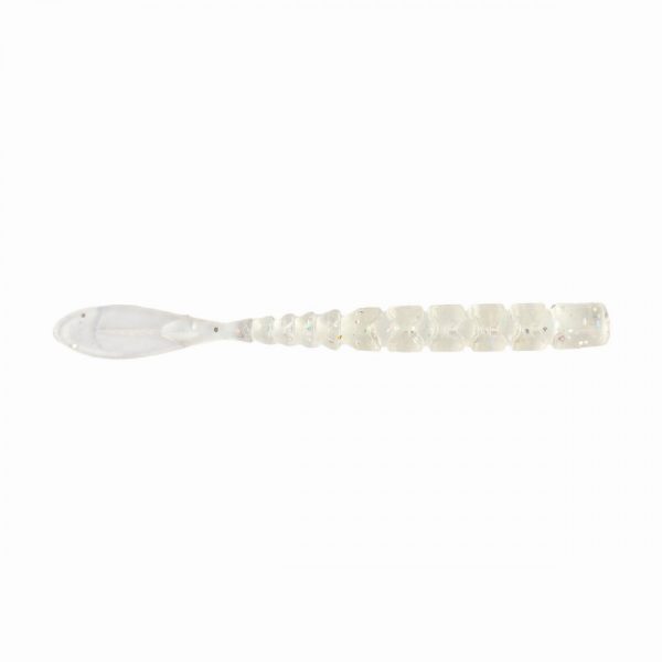 Mustad Aji Fish Tail 5,08cm Clear Rainbow Glitter Plastic Bait 12pcs