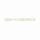 Mustad Aji Fish Tail 5,08cm White Luminous Plastic Bait 12pcs