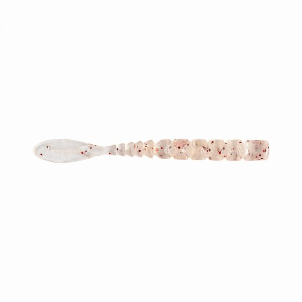Mustad Aji Fish Tail 5,08cm Uv Clear Red Glitter Plastic Bait 12pcs
