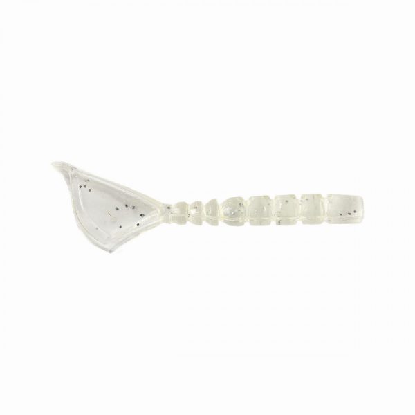 Mustad Aji Parachute Tail 4,31cm Clear Luminous Silver Glitter Plastic Decoy 12pcs
