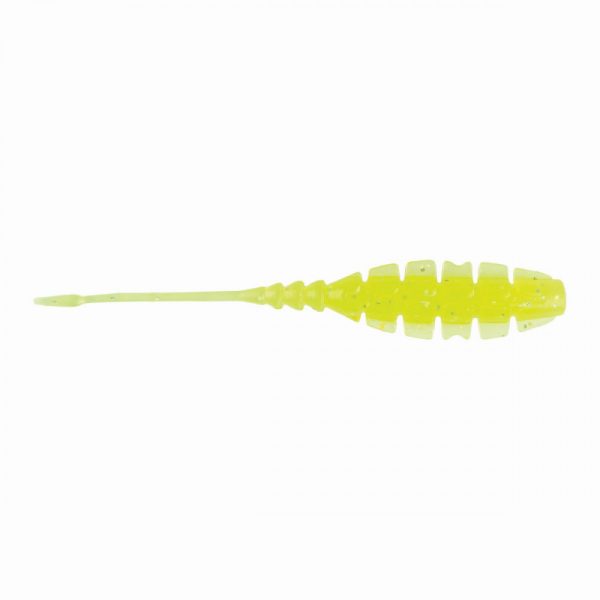 Mustad Aji Winged Bait 5,08cm Clear Chartreuse Plastic Bait 12pcs