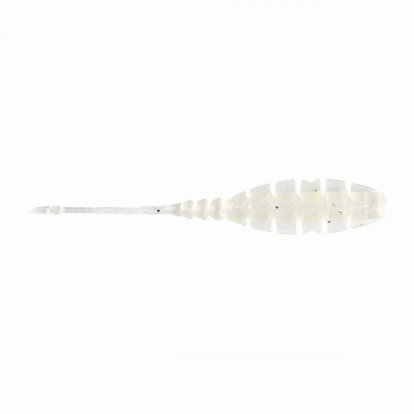 Mustad Aji Winged Bait 5,08cm Clear Luminous Silver Glitter Plastic Bait 12pcs