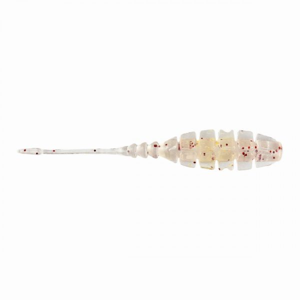 Mustad Aji Winged Bait 5,08cm Uv Clear Red Glitter Plastic Bait 12pcs