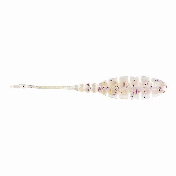 Mustad Aji Winged Bait 5,08cm Clear Purple Glitter Plastic Bait 12pcs