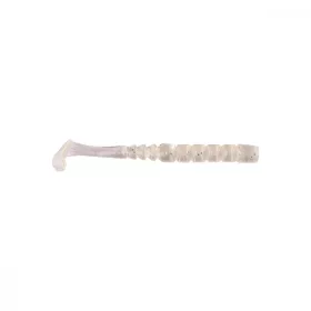   Mustad Aji Paddle Tail 5.08cm Clear Luminous Silver Glitter Plastic Bait 12pcs