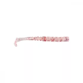   Mustad Aji Paddle Tail 5.08cm UV Clear Red Glitter Plastic Bait 12pcs