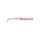 Mustad Aji Paddle Tail 5,08cm Uv Clear Red Glitter Plastic Bait 12pcs