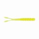 Mustad Aji Split Tail 5,08cm Clear Chartreuse Plastic Bait 12pcs