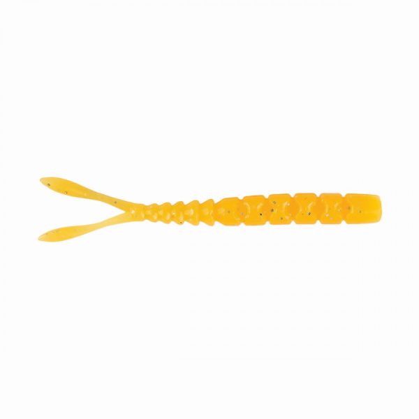 Mustad Aji Split Tail 5,08cm Orange Luminous Plastic Bait 12pcs