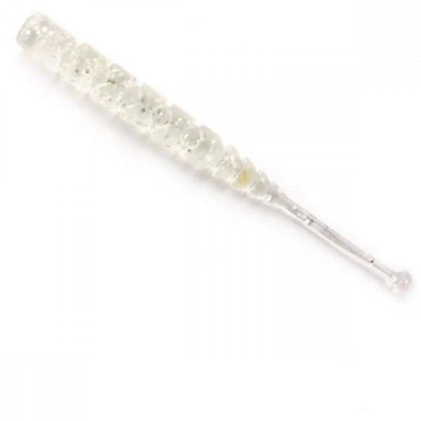 Mustad Aji Ball Tail 5,08cm Clear Rainbow Glitter Plastic Bait 12pcs
