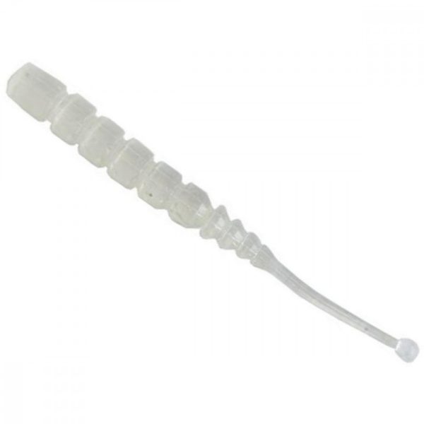 Mustad Aji Ball Tail 5,08cm Clear Luminous Silver Glitter Plastic Bait 12pcs