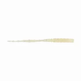   Mustad Aji Straight Tail 7,62cm White Luminous Plastic Bait 12 pcs