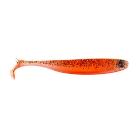   Mustad Mezashi Z-Tail Minnow 5,08cm Red Gold Glitter Plastic Lure 6 pcs