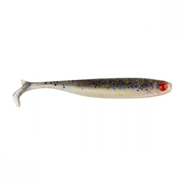 Mustad Mezashi Z-Tail Minnow 7,62cm Blue Dot Sardine Plastic Bait 6pcs