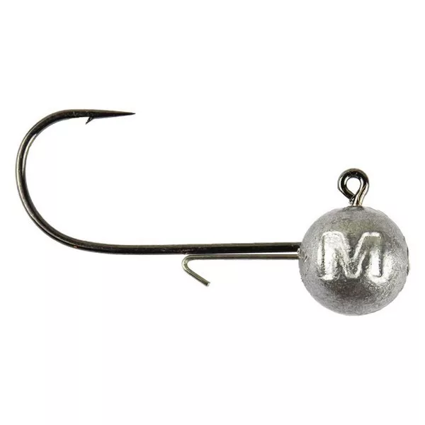 Mustad Ball Jig Head W/Keeper 1/0 5gr Jig Head with Hook 6pcs