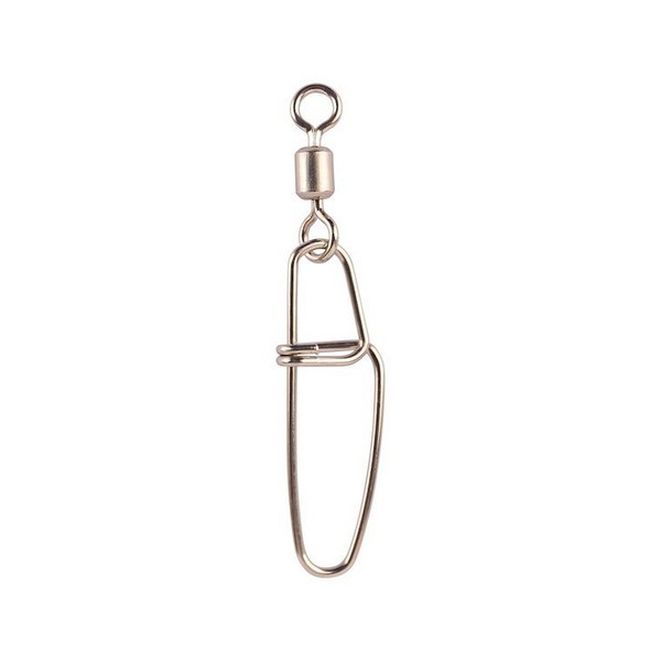Mustad SS Rolling W/ Insurance Snap 2/0 5pcs Turning clamp