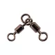 Mustad Power 3-Way Swivel 2/0 5db Double Swivel