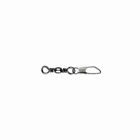   Mustad Barrel Swivel With Safety Snap 2/0×A6 6pcs Swivel With Safety Snap
