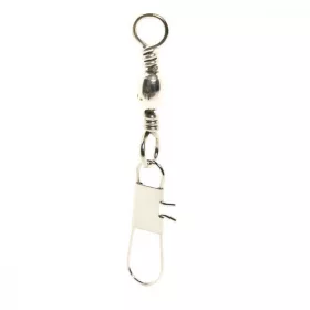 Mustad Barrel Swivel With Interlock Snap 1/0×B5 6pcs Swivel