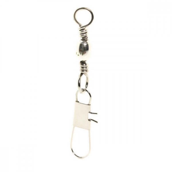 Mustad Barrel Swivel With Interlock Snap 1/0×B5 6pcs Swivel Clamp