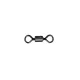 Mustad Rolling Swivel Round Eye 4 Black Nickel Swivel 10pcs