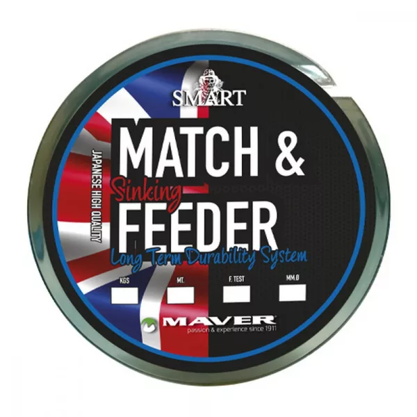 Maver Monofilament Match&Feeder Sinking 600m 0,235mm Monofil main line