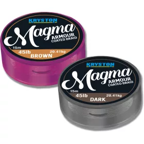   Kriston Magma Armour Coated Braid 45Lbs 15m 0.08mm Brown Braided Hooklink-Brown