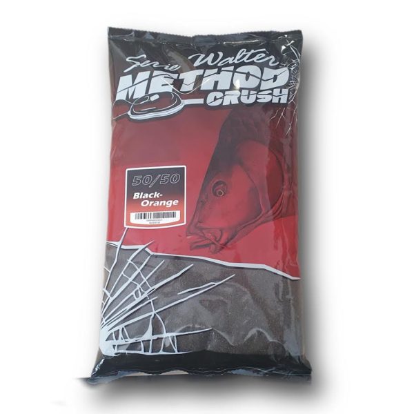 Serie Walter SW Method Crush 50/50 Black-Orange Moulded Feeding Material 1kg