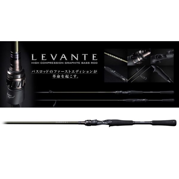 Megabass Levante JP F4-72LV Baitcast 2P 219cm 7-28gr 2 Piece Casting Spinning Rod