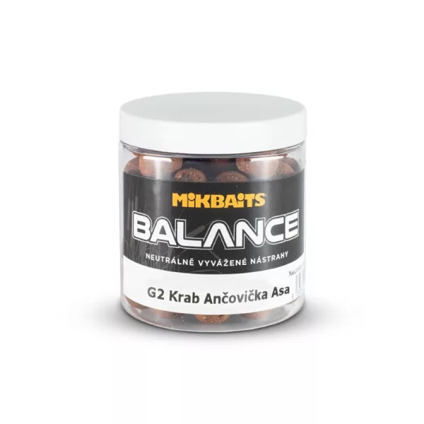 MIKBAITS GANGSTER - BALANCE Boilie - Sardine and crab and Asa 24mm 250 ml