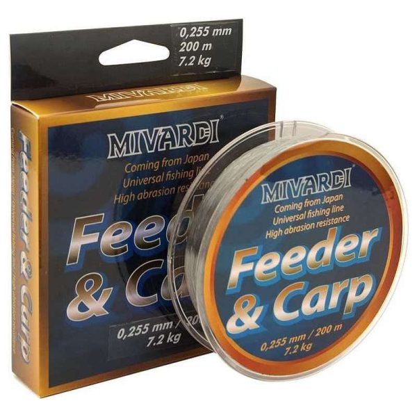 Mivardi Carp&Feeder 0,165mm 200m Dark Brown Monofilament Main Line